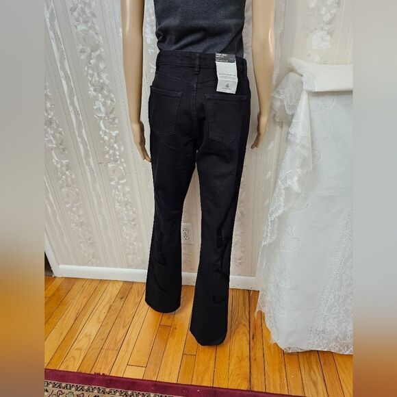 Ralph Lauren 5 Pockets Hid Rise Bootcut Jeans NWT Black - Picture 2 of 5